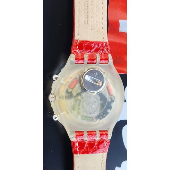 Swatch Chronograph watch LILLIBETH SBK104 1994 Aquachrono New old stock - Picture 9 of 10